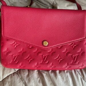 Louis Vuitton Empreinte Twice Shoulder Bag Dahlia color!